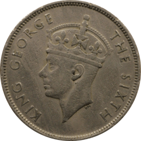 1 rupia 1950 mauritius b3